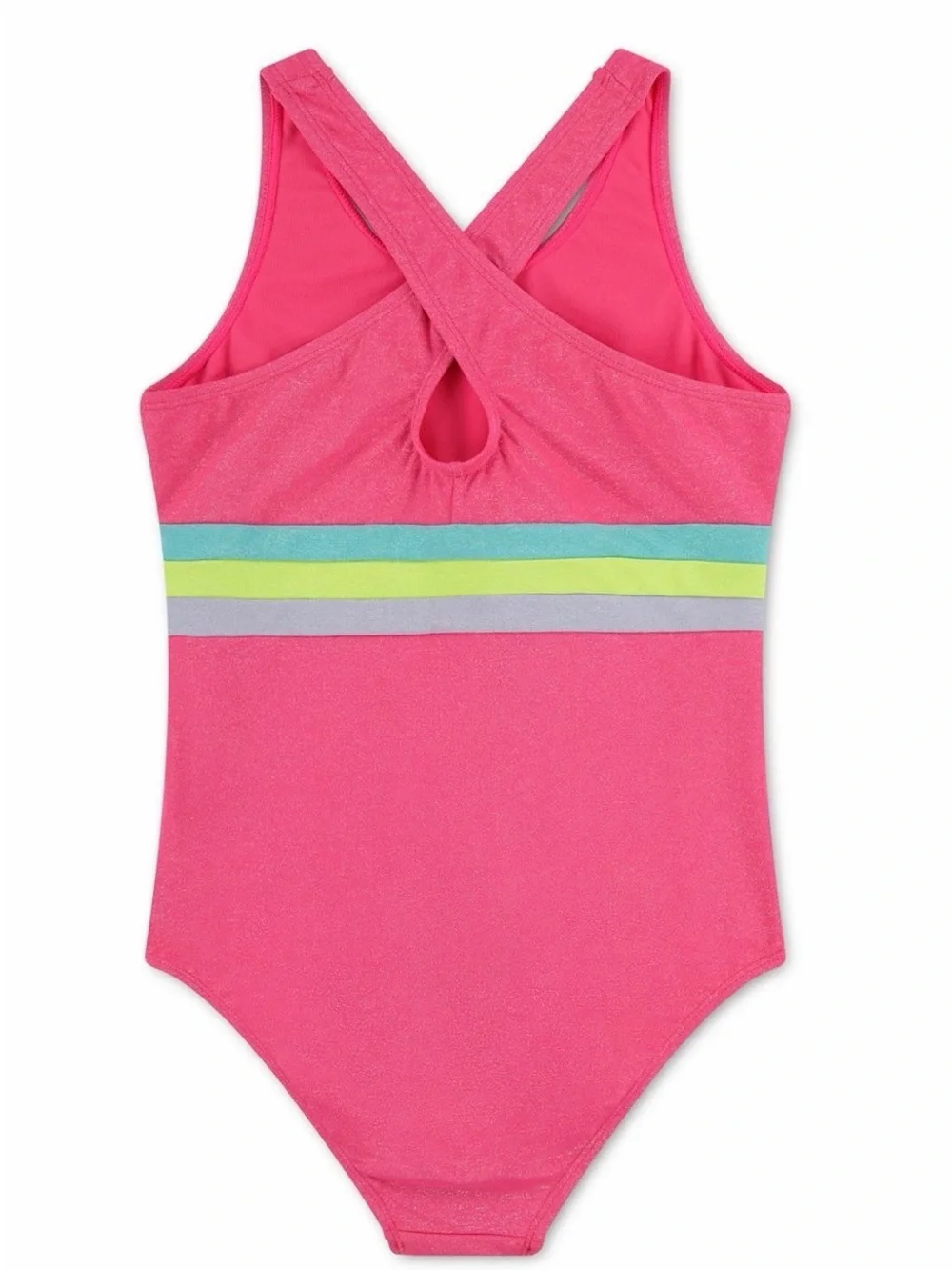 Girls' Hurley One-Piece Shimmer Hyper Pink Swimsuit XXL 18/20 NWT